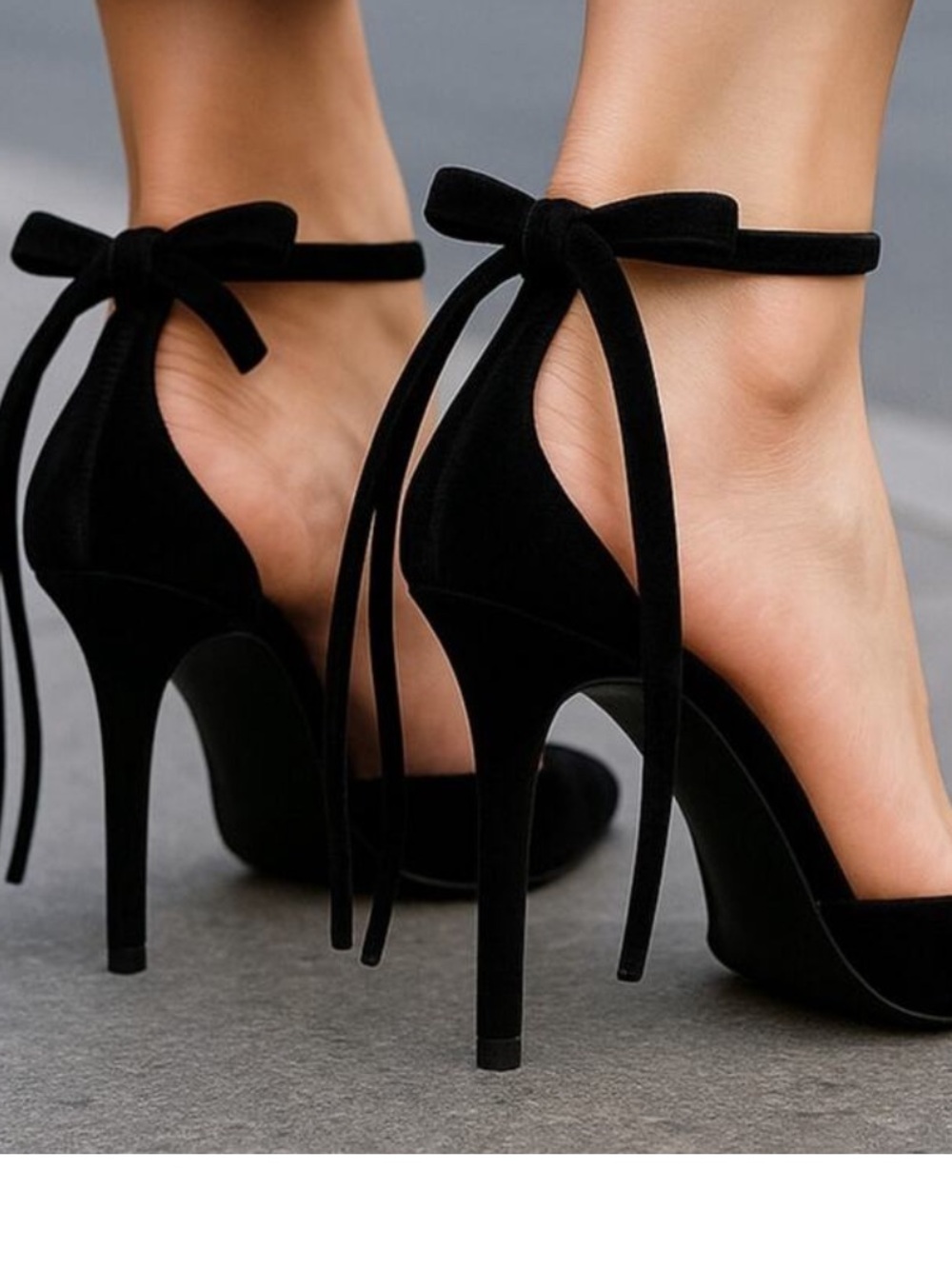 Zara Black Bow Ankle Strap
Pointed Toe. - Picture 11 of 11